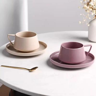 1 peça 320ml xícara de café simples de cerâmica e pires requintado xícara instantânea caneca pires para escritório chá da tarde