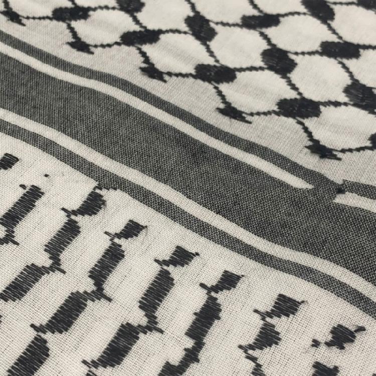 Desert Shemagh Scarf for Outdoor High Absorb Arab Headscarf Traditional Keffiyeh Bandana Arabian Scarf Head Covering