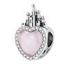 WOSTU 925 Silver Orignal Princess Charms Pendant Cartoon Girl Bead Fit Bracelet Necklace For Girl DIY Birthday Gift