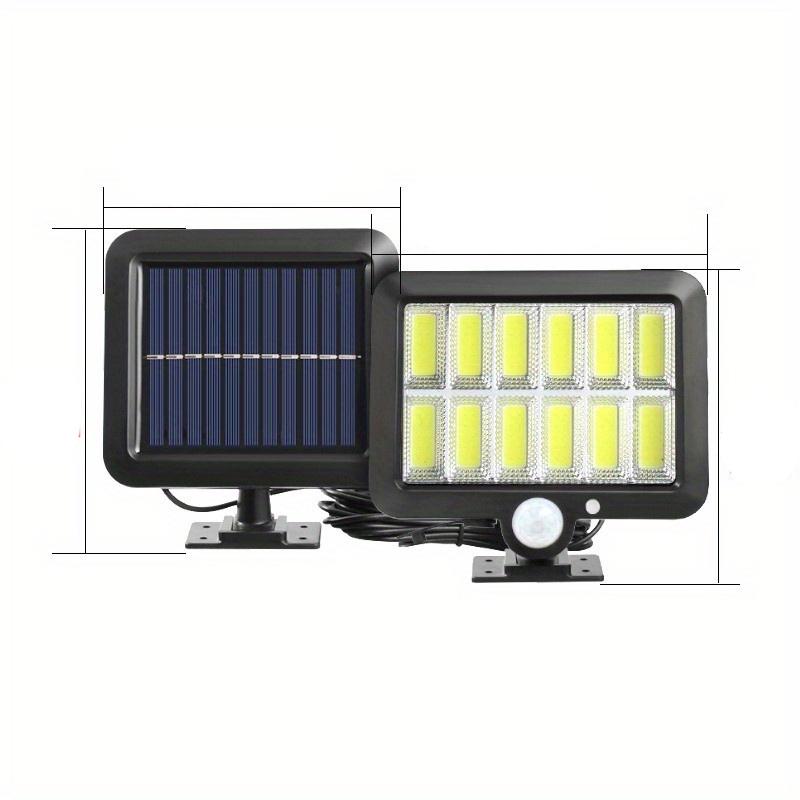 1PC 108/120/128/160COB Solar Split Wall Light, Sensor Motion 3 Modes Powered Waterproof Wireless Garden Wall Night Street Light