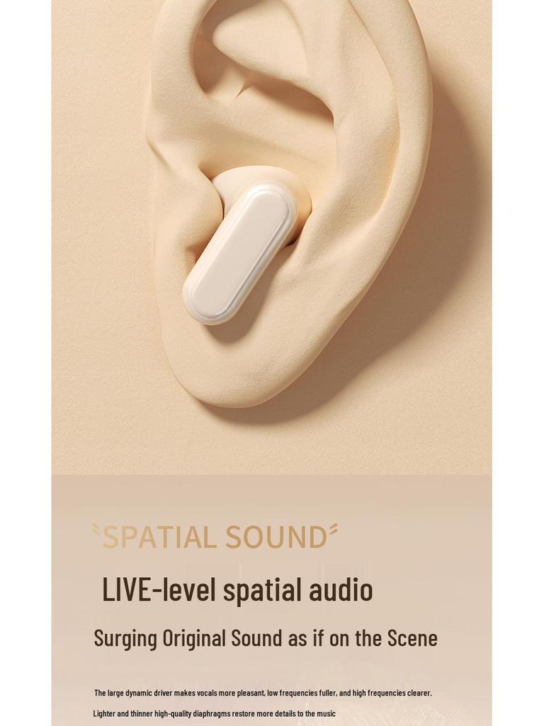 M21s Noise-Canceling Wireless Bluetooth In-Ear Headphones with Digital Display and Long Battery Life for Gaming.
