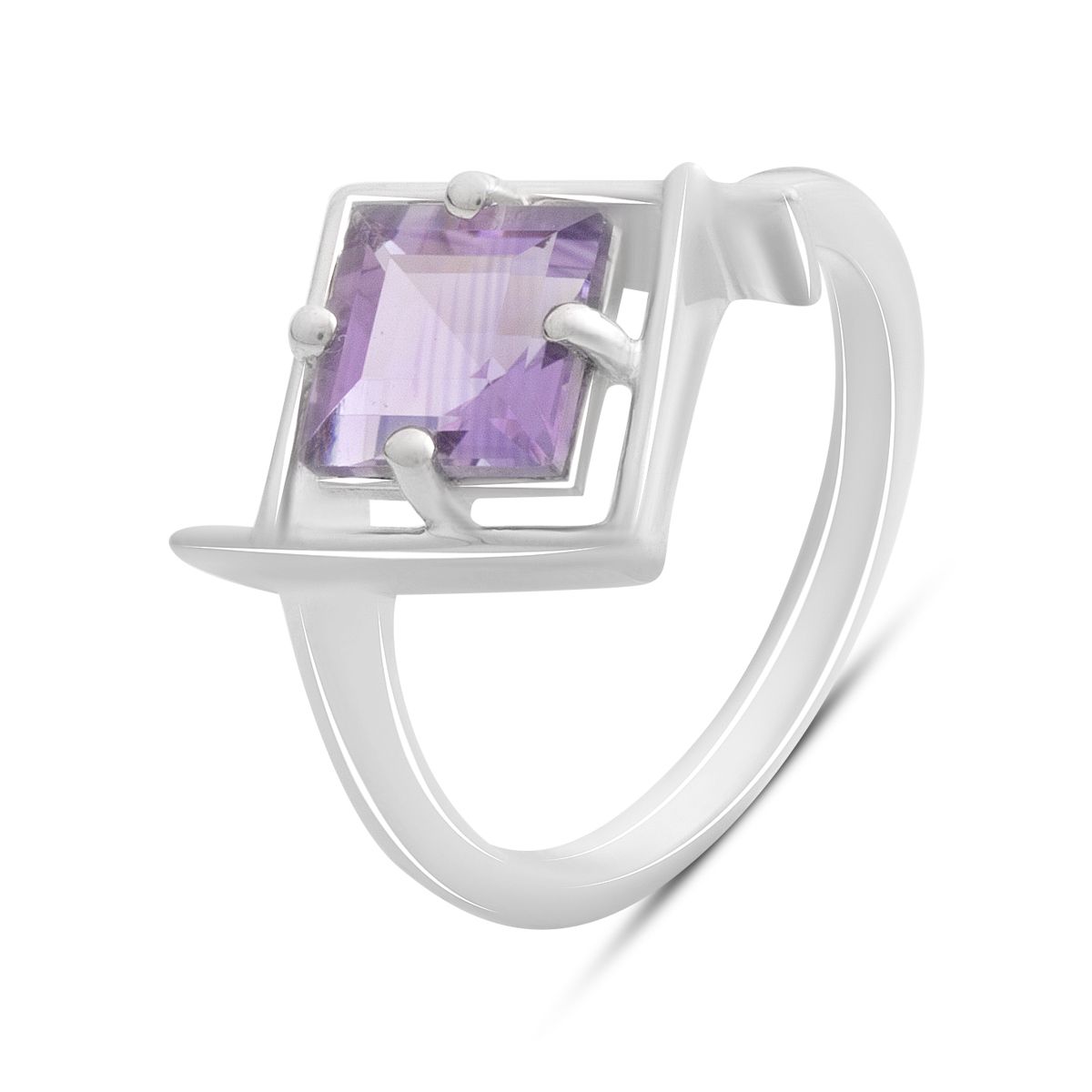 

Silver ring with natural amethyst 1.492ct, item weight 3.33 gr (2189312) 17 аметист