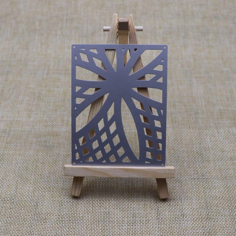 Rectangle Metal Cutting Dies Flower Rhombus Scrapbooking Stencil for Kids Embossing Craft