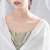 New Fashionable Simple Square Sugar Pendant Korean Edition Necklace Clavicle Chain Necklace