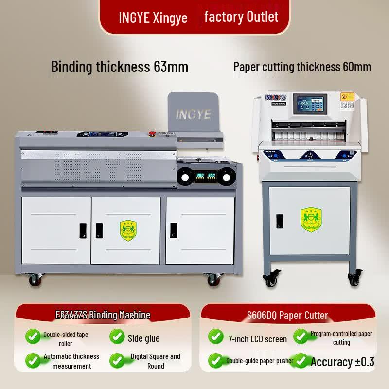 INGYE Automatic Wireless Binder with Paper Cutter CN Plug (adapter Included)