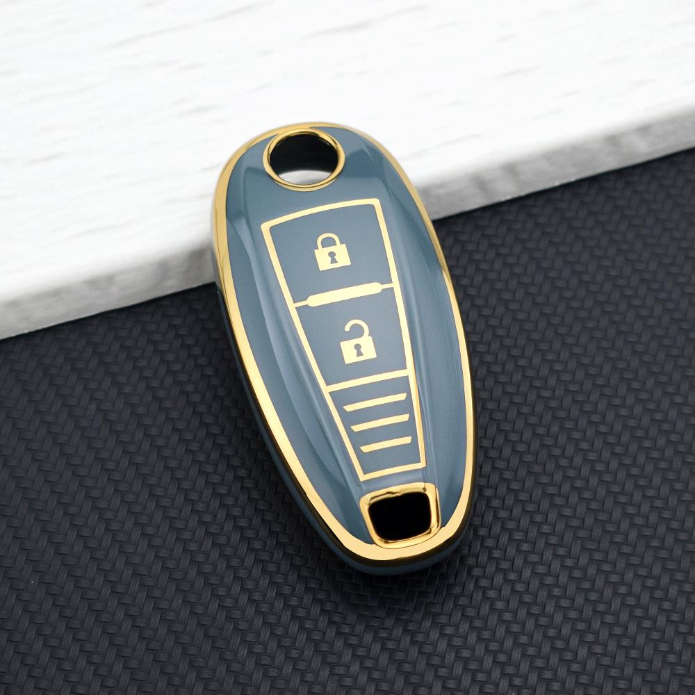 Key Cover Case Key Chain For Suzuki Baleno Ertiga Ciaz Ignis Kizashi Swift SX4 S-Cross Vitara TPU Car Smart Key Case Protector