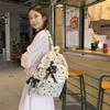 Schoolbag New Backpack Bow Print Versatile Junior High School Bag Student Bag Commuter Leisure Backpack