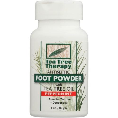 Tea Tree Therapy Antiseptic Foot Powder, 85g, Shoe Deodorizer, Peppermint Scent