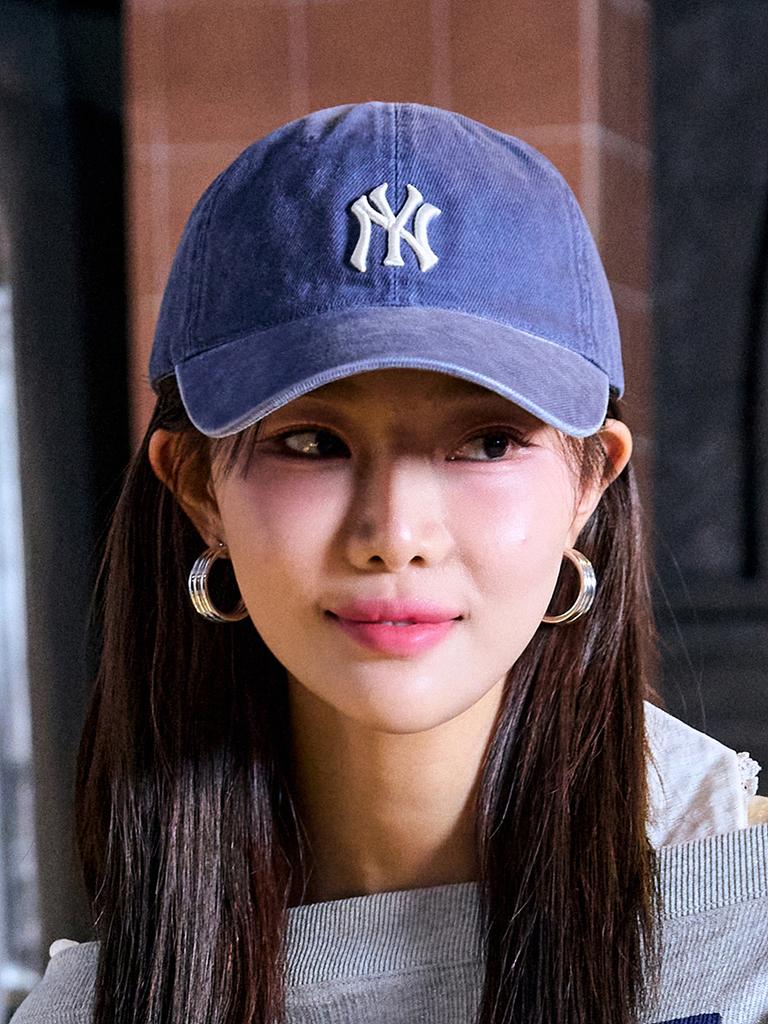 Emelbi Basic Washed Unstructured Ball Cap Ny (Navy)