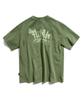 Peullukeu Graffiti Logo Pigment Short Sleeve T-Shirt Khaki Fst750