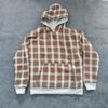European and American Autumn and Winter Street Retro Checkered Hooded Sweatshirt for Men and Women