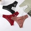Women Sexy Lace Lingerie New Low-Waist G-String Thong Panties Ladies Transparent Hollow Out Intimates Underwear