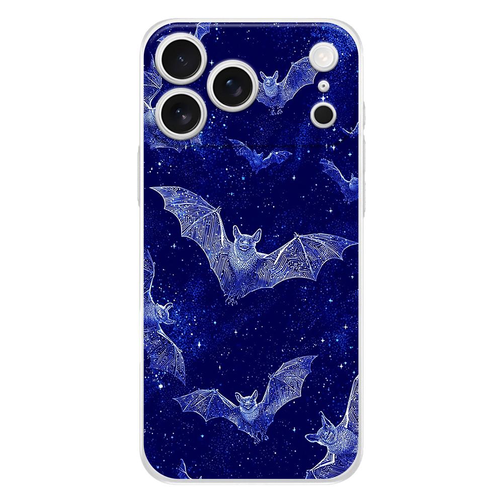 Weiche Handyhülle für iPhone 17 Air 16E 16 11 15 14 Pro MAX 12 13 7 8 Plus SE Osterhülle Schutz Goth Vampir Fledermaus Tier