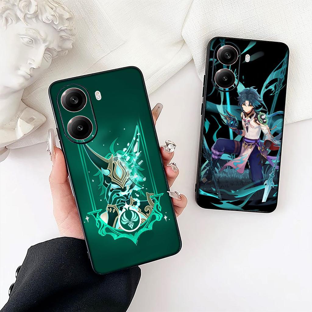 Zhong Li Genshins HuTao Xiao Impact Protective Cover for Apple iPhone 16 17 Air 14 15 Pro Max Plus 16+ 16E 14+ ProMax Phone Case