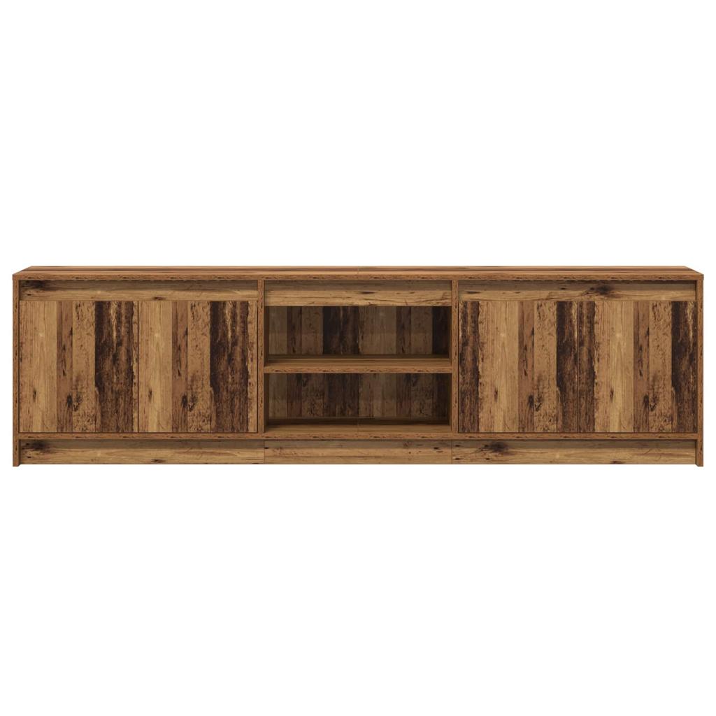 TV Units 2 Pcs Brown 180 X 34 X 50 Cm Particleboard