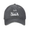 Funny Cat Dad Life The Catfather Unstructured Baseball Cap Distressed Denim Washed Fathers Day Snapback Unisex Adjustable Hats