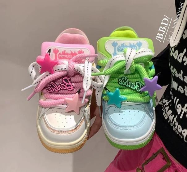 Fashion Couple Sneakers, Casual Daily, Ins Trend, Niche Design, Mandarin Duck Shoes, Dopamine Color Matching Casual Day