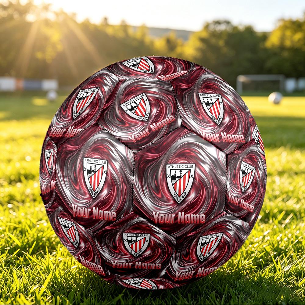 Personalized Size 5 Football Athletic Bilbao Football Pattern Outdoor Game Sports Ball Gift