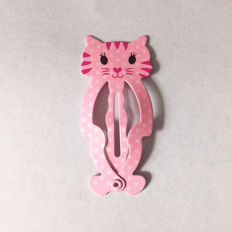 Trendy Kids' Hair Accessories: Cute Animal Metal Hair Clips & Waterdrop Print Crown Side Pins