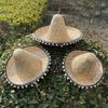 LuauEvent Straw Hat Festival Costume Party Hat Children Traditional Mexicans Hat