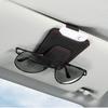 Sunglass Holder For Car Sun Visor Suede Leather Glasses Eyeglass Hanger Clip Car Sunglasses Holder Ticket Card Clip Accessories
