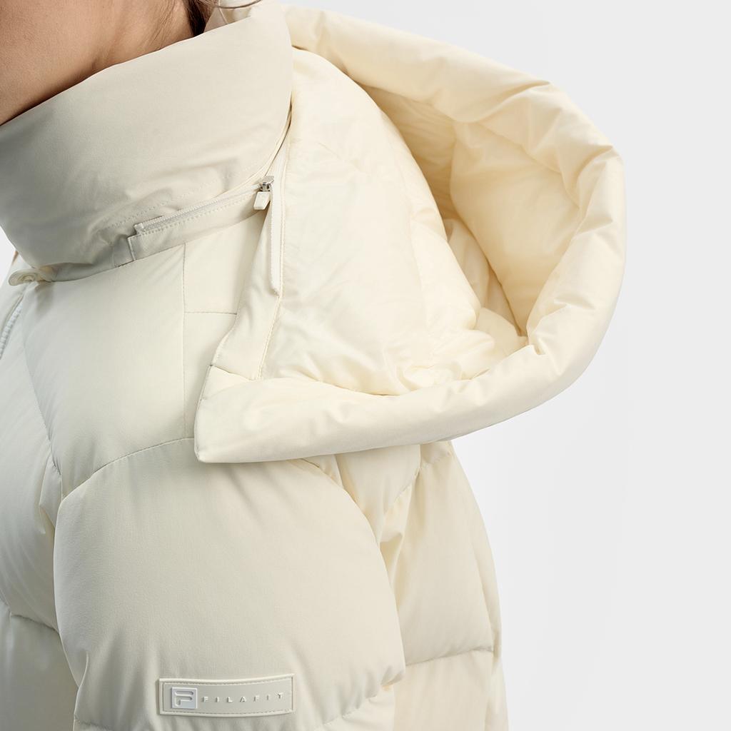 Fila Fitness Minimalist Personality Trendy Fashion Sports Casual Comfortable Versatile Warm Goose Down Jacket Women Outerwear White A11W541905FIV