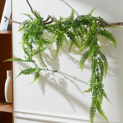 6 ft Kunst Groen Guirlande Groene Wijnstok Nep Eucalyptus Varens Guirlande Faux Hangplanten voor Bruiloft Boog Opstelling Krans Huis Tuin Decoratie