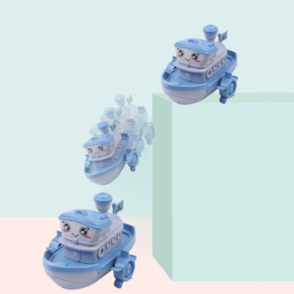 Ship Game Floating Kids Water Toys Wind Up Toy Clockwork Boat Cartoon Ship Toy Baby Bath Toys