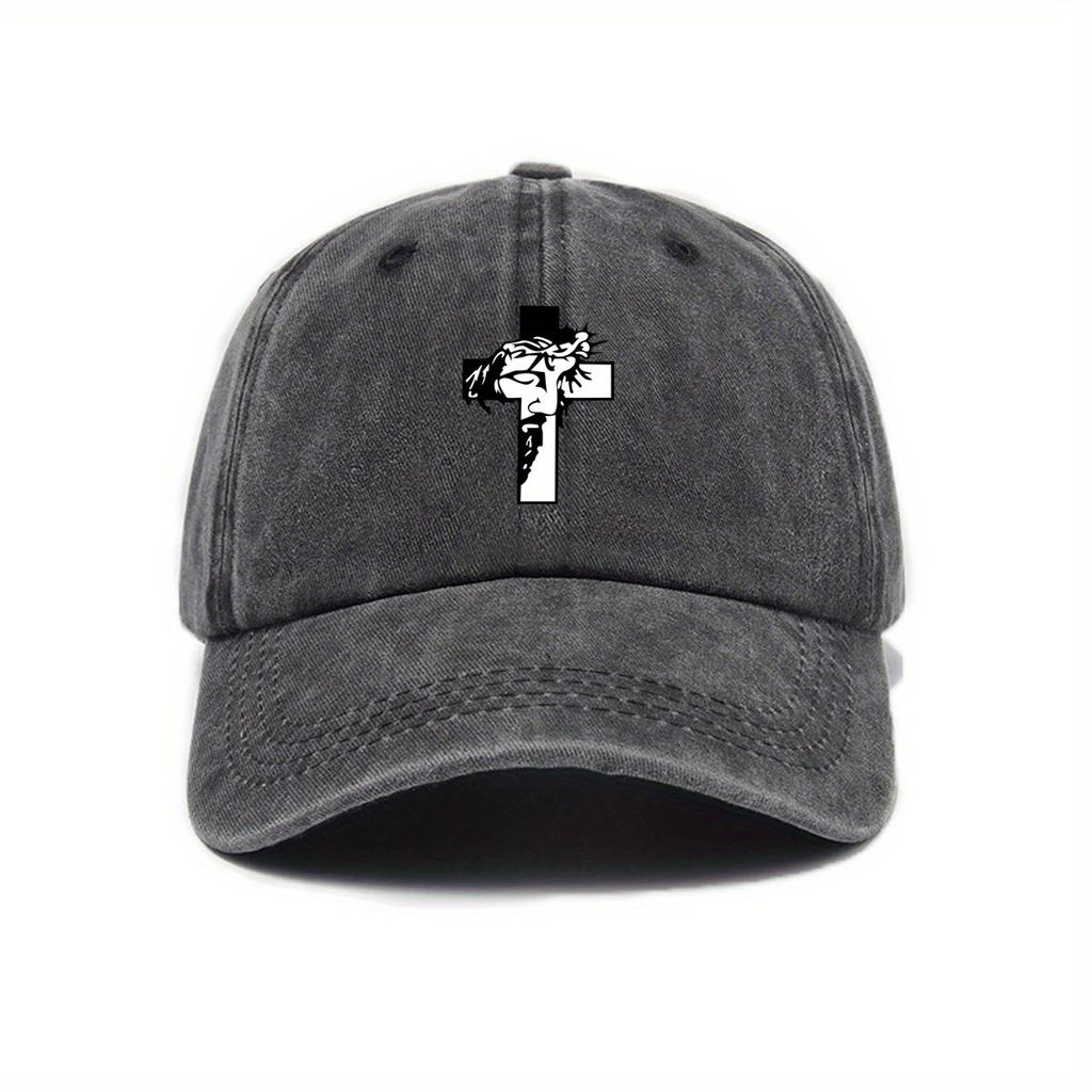 Fashionable printed adjustable baseball cap, sun protection, street hip-hop style hat, suitable for men and women