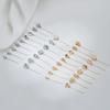 14K Gold Fine Needle Pendant Buckle Hard Hole Long Needle Jewelry Fastening Solution for Cow Nostril Fitting Accessories
