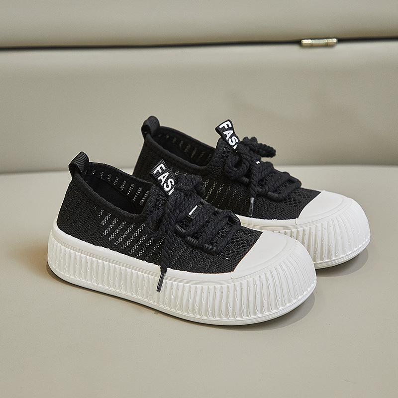 

Холщовые туфли женские 2025 новые летние сетчатые дышащие тонкие сетчатые туфли маффин толстая мягкая подошва повседневные маленькие белые кеды женские 40 is one size smaller чёрный