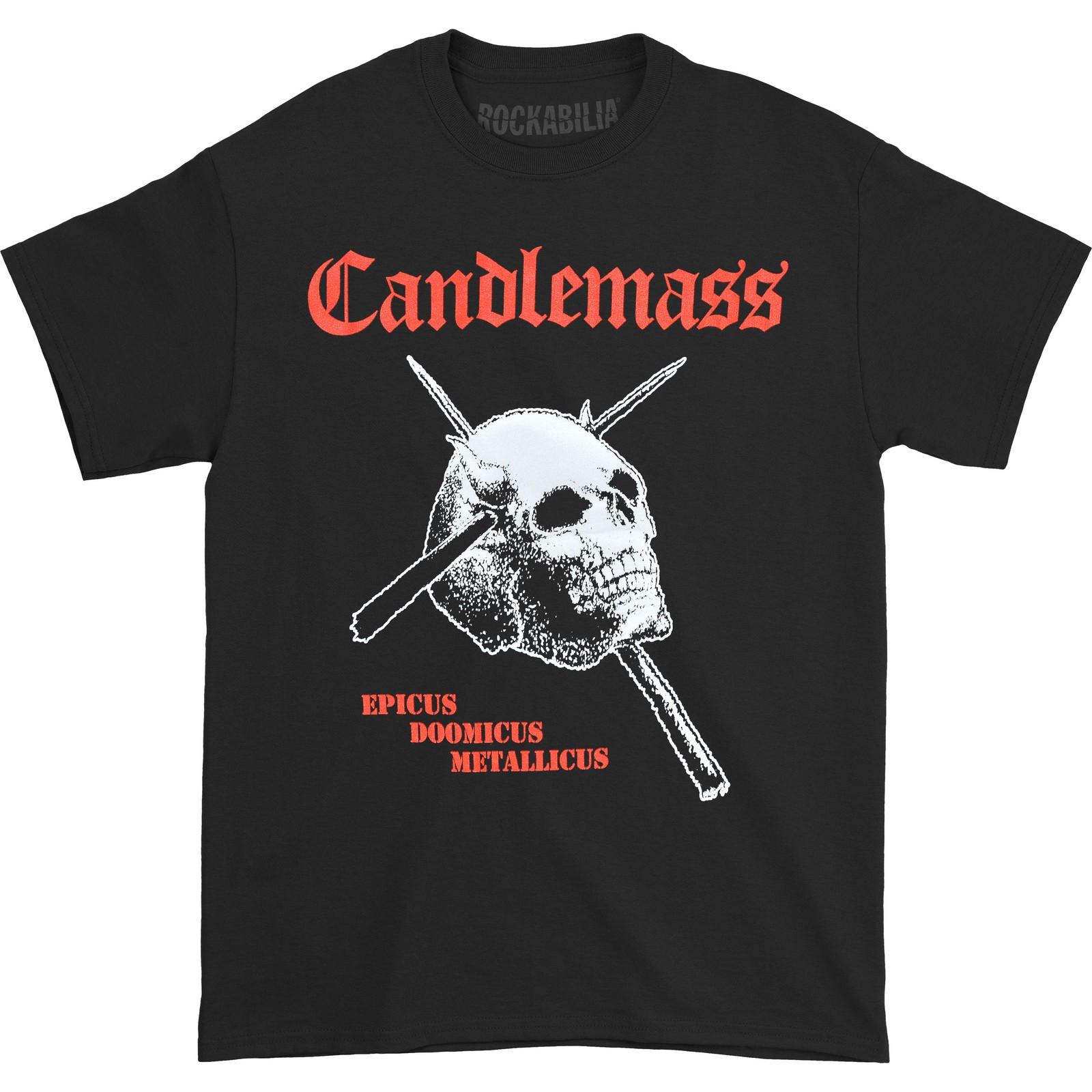 Men s Candlemass Epicus Doomicus Metallicus T-shirt X-Large Black XL