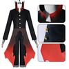 Anime Costume Half Mask Tattoo Danda Ken Takakura Ken Okarun Cosplay Sticker Turbo Mode Red Trench Halloween Party Men Outfits