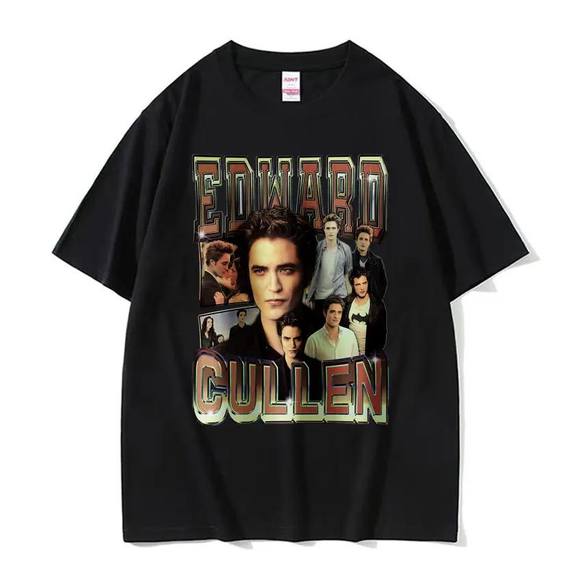 Maglietta Divertente Meme Hot Twilight Eggward Parodia di Edward Cullen Maglietta Humor Unisex Donna Casual Maglietta a Maniche Corte 100% Cotone Top