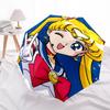 1pc Sailor Moon Umbrella, Sun Protection, And UV Shielding. It Has Eight Sturdy Ribs for Outdoor Use And Perfect As a Holiday Gift