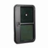 RV Door Tear Drop Tempered Glass Tinted Sliding Window Full Sealing Camper Trailer Door with Insect 