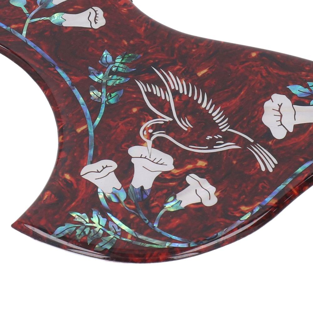 Red Tortoiseshell Guitar Pickguard Replacement Hummingbird Pickguard For Acoustic Guitar
