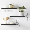 Wooden Hanging Storage Rack Invisible Brackets Display Stands Plant Rack Floating Shelves  Bathroom