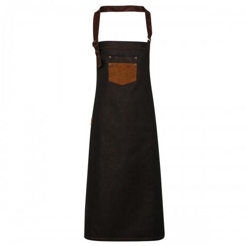 Premier Faux Leather Denim Bib Apron