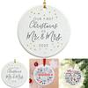 High-quality 2020 Quarantine Ornament Circular Acrylic Christmas Tree Decor
