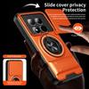 KEYSION Magnetic Phone Case for Redmi Note 15 Pro+ 5G 15 Pro 4G 5G Slide Camera Protection Upright Kickstand Ring Shockproof Back Cover