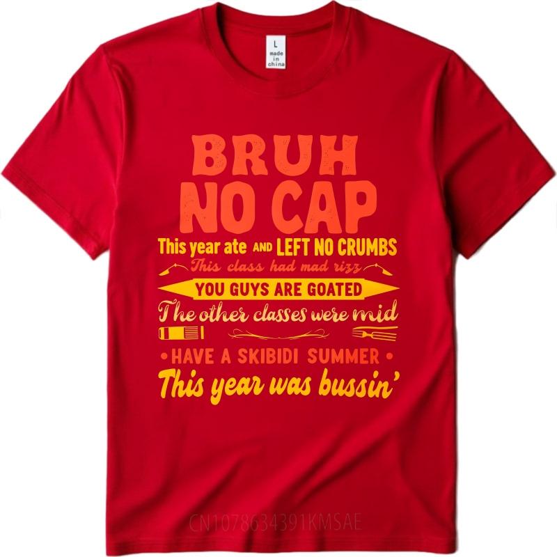 Streetwear Sommer Für Ihn T-Shirt Bruh Kein Scherz Nichts Übrig Geilster Mittelmäßiger Skibidi Sommer Lecker Kurzarm Atmungsaktiv Rundhals