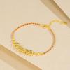 Exquisite Women's Red String Bracelet with Gold Crushed Ice Beads and Five Emperors Coins – Versatile and Stylish.