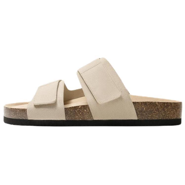 ZARA Comfortable Slip-On EVA Slide Sandals Men Footwear Light-Beige 2720620002