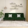 VidaXL 2-seater Sofa Bed Dark Green Velvet 375843