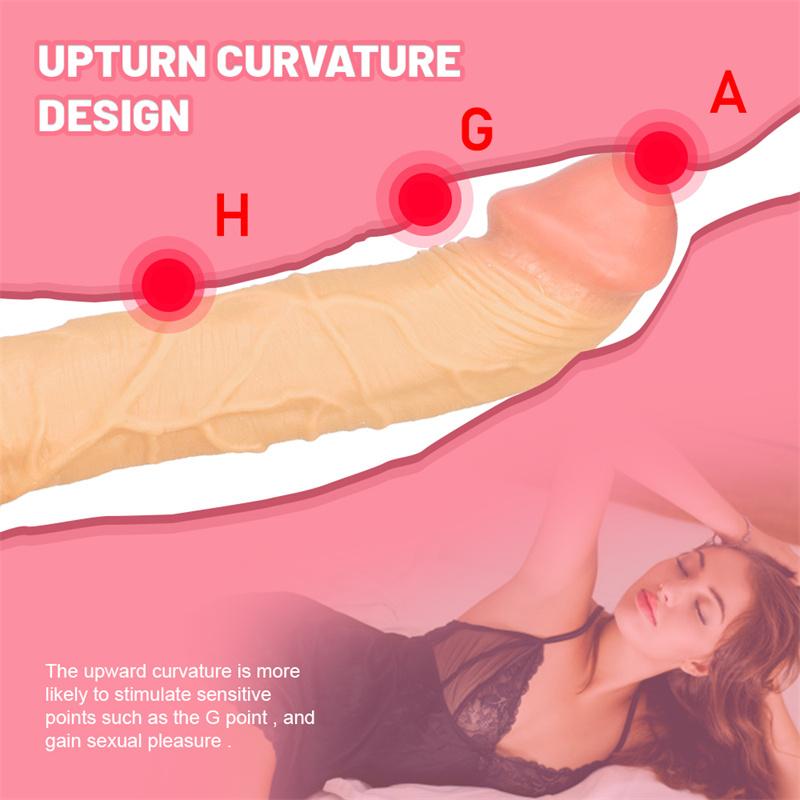 Oversized with Suction Cup Simulation Dildo Female Masturbation Device Adult Sex Toys