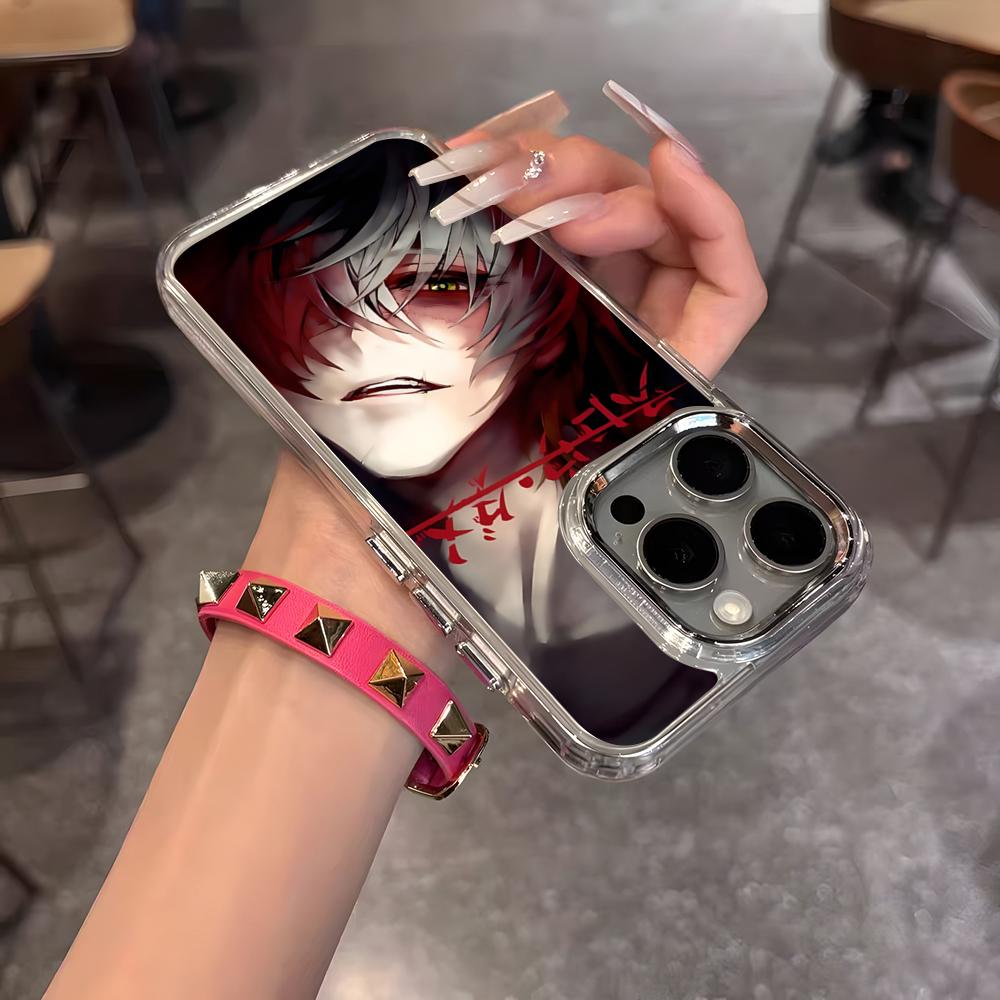 Slow Damage Anime Phone Case For IPhone 17 Air 16 15 14 13 12 11 Pro Pro Max Plus Transparent Soft Cover
