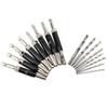 17pcs 5/64-1/4 inch Self Centering Drill Bit Hex Key Quick Change Hinge Drill Bit Hex Shank Aluminum Alloy Alignment Drill Bit