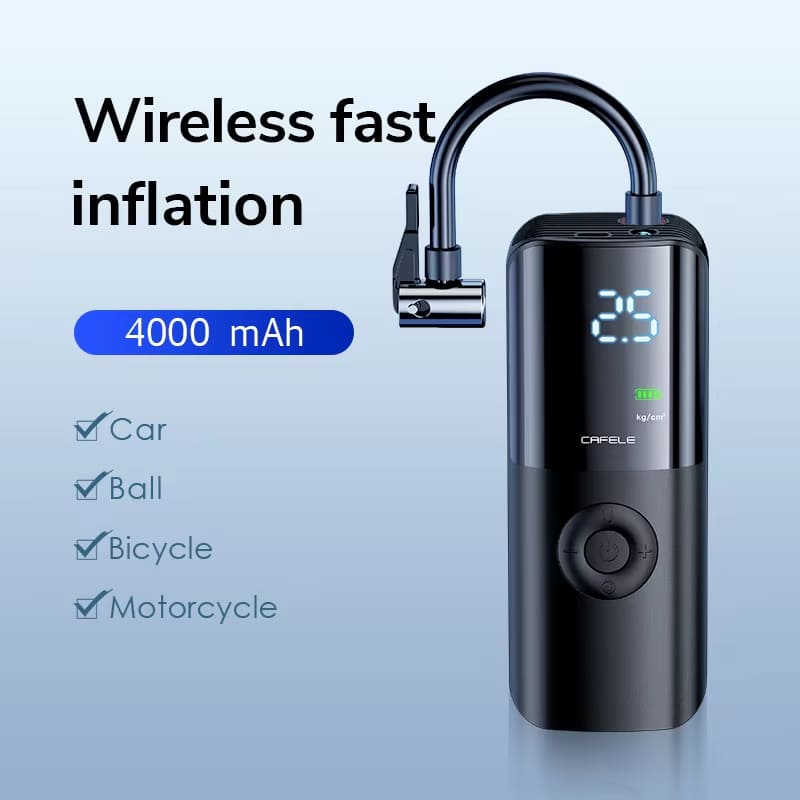 

150 PSI беспроводной автомобильный интеллектуальный цифровой дисплей компрессор портативный автомобильный насос для накачивания шин электрический воздушный насос для автомобиля мотоцикла манометр для шин велосипеда Wireless чёрный