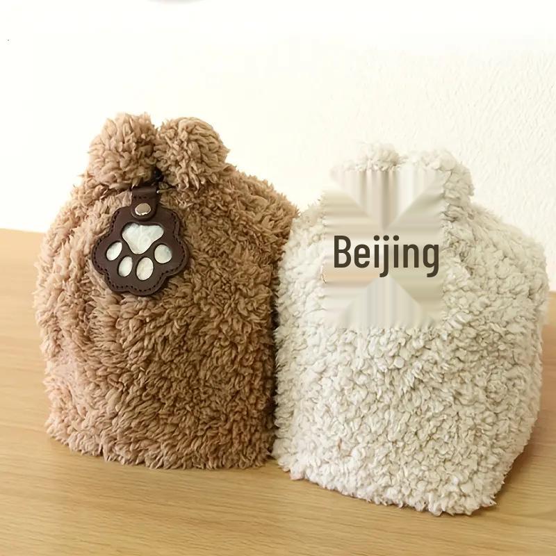 Pet Hair Keepsake Keychain with Paw Print Pendant for Dog and Cat Hair
